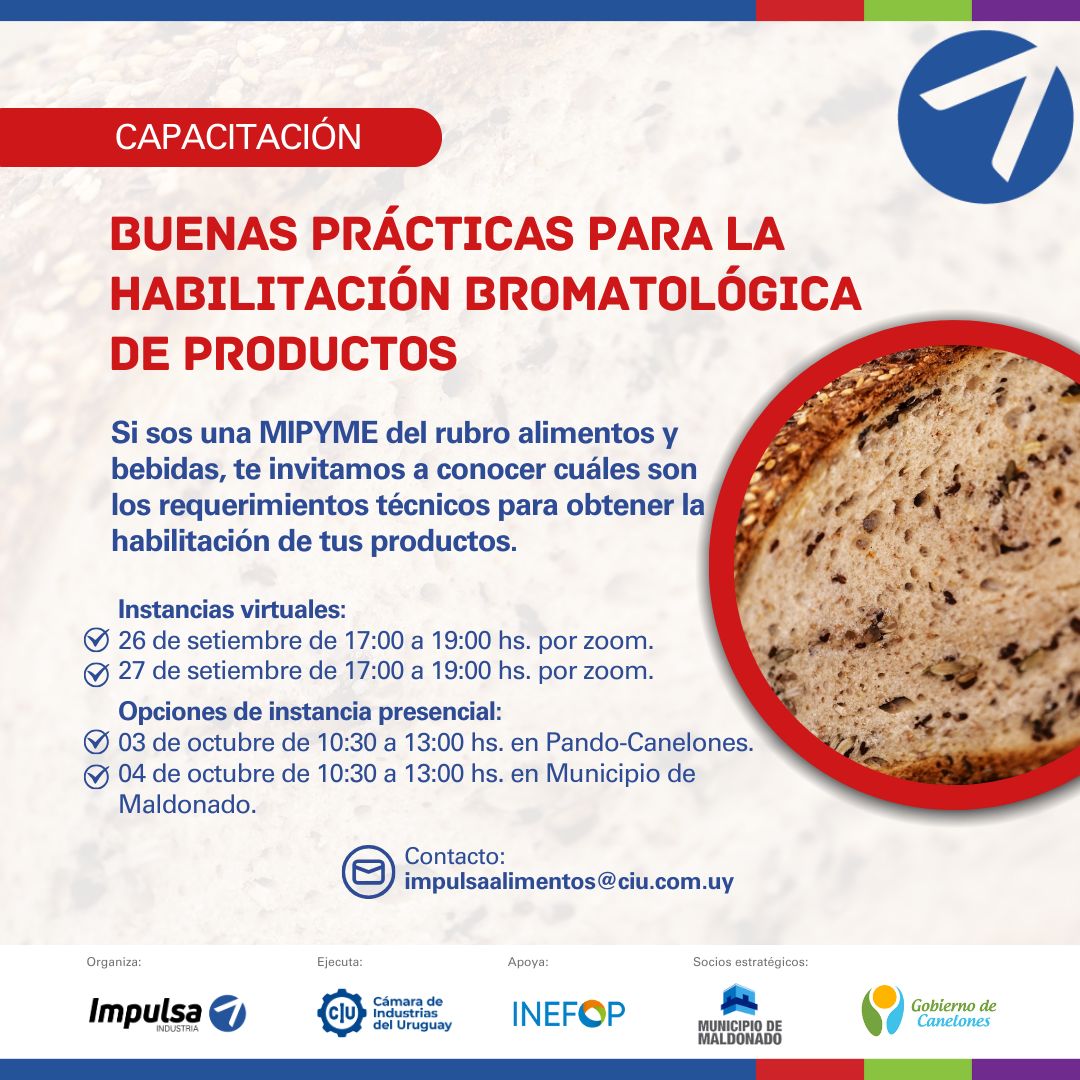 Capacitación: Buenas prácticas para la habilitación bromatológica de productos